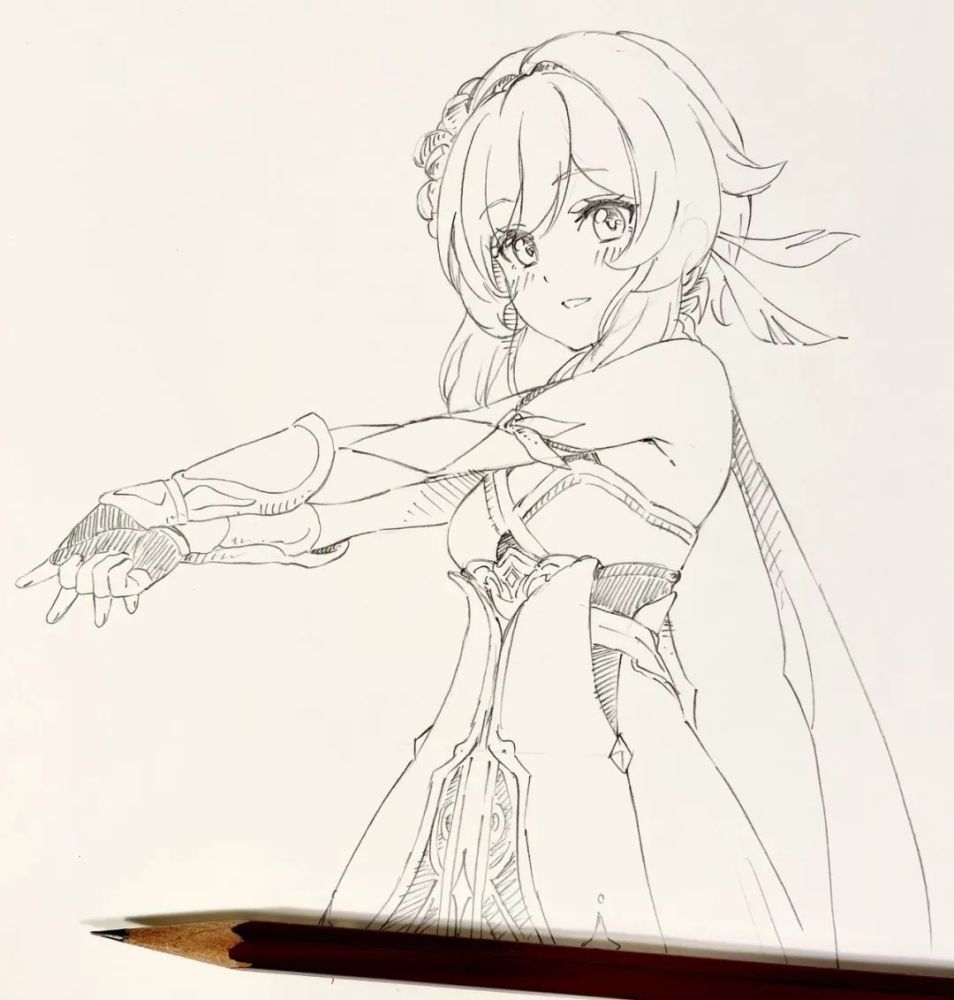 线稿素材兽娘劳斯好会画漫画少女线稿临摹合集新手初学者入门