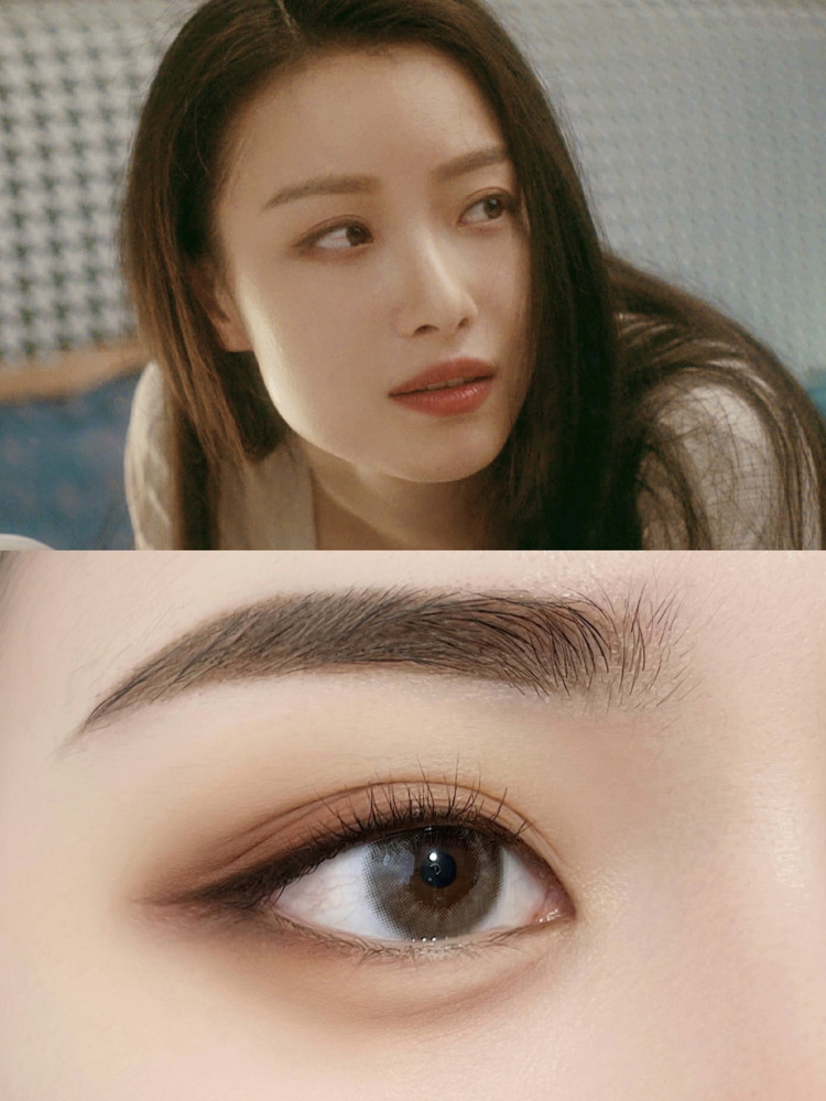 倪妮仿妆|方圆脸的心机无睫毛日常消肿眼妆