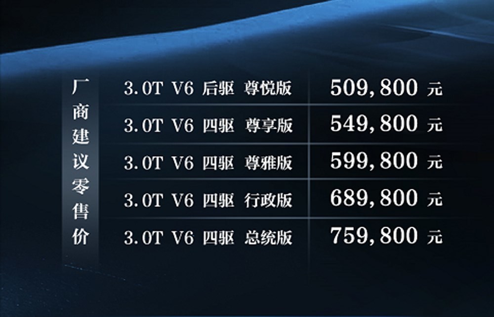 5098万起新款林肯飞行家正式上市
