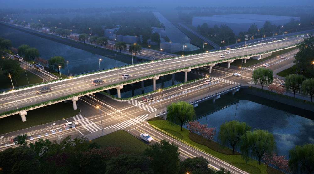 328国道海安段快速化黄海大道通扬河桥改造工程正式开工建设