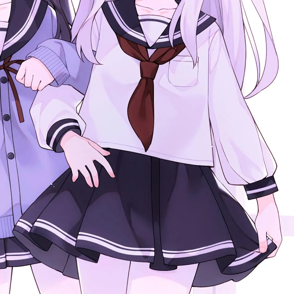 动漫闺蜜头像:要问姐妹做多久,心跳多久就多久