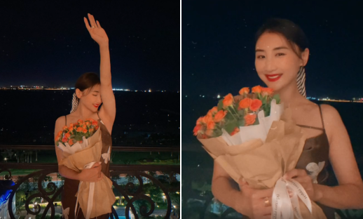 奥运冠军何雯娜罕晒性感照穿吊带裙身材丰腴背部大纹身抢镜