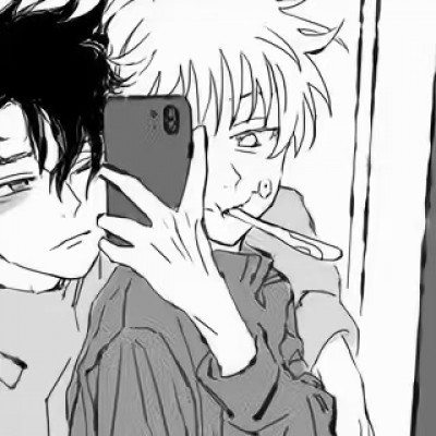 一组超酷黑白手绘男头