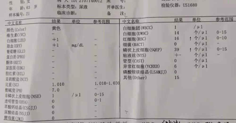 三大常規之一的尿常規該如何檢查孫醫生教你看尿常規檢查單