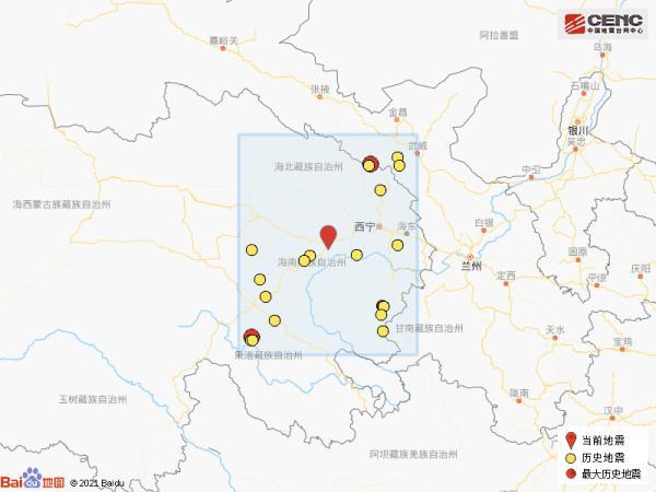 青海海南州共和县发生11级地震有感