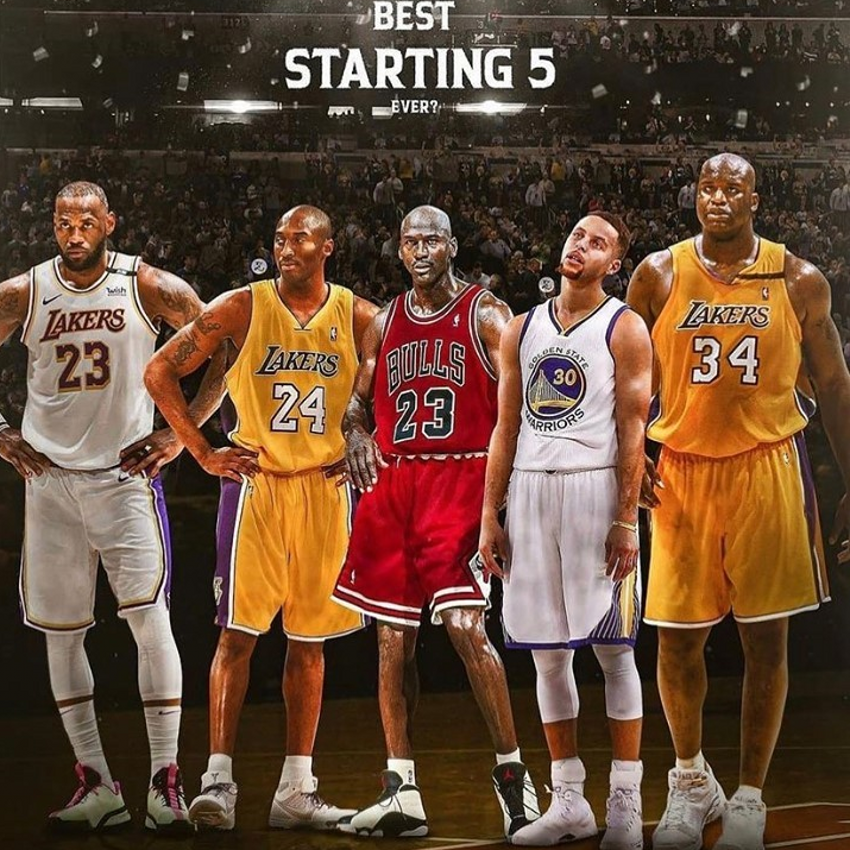 美媒评nba历史最强首发杜兰特未在榜单奥尼尔乔丹入选