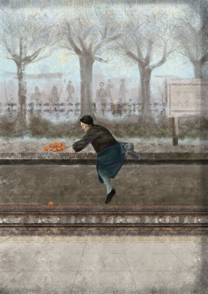 有朱自清先生的《背影》中在车站买橘子时在月台爬上攀下的父亲其实