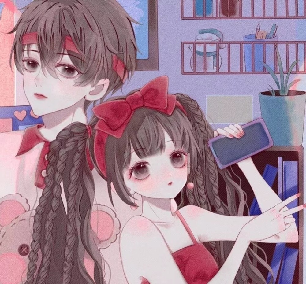 ins爱你我不会后悔的优质动漫情侣头像