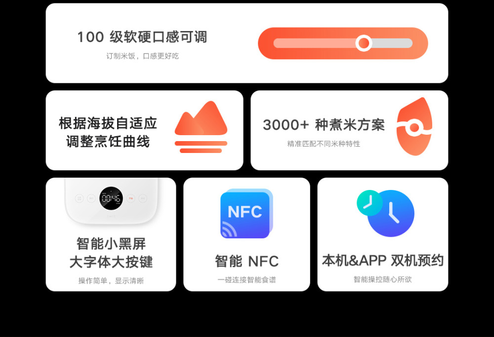 449元 小米新款米家智能电饭煲来了 支持nfc 还带小黑屏 全网搜