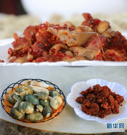 在云南省保山市施甸县,当地人喜欢用各种野生菌和不同的腌辣搭配,一场