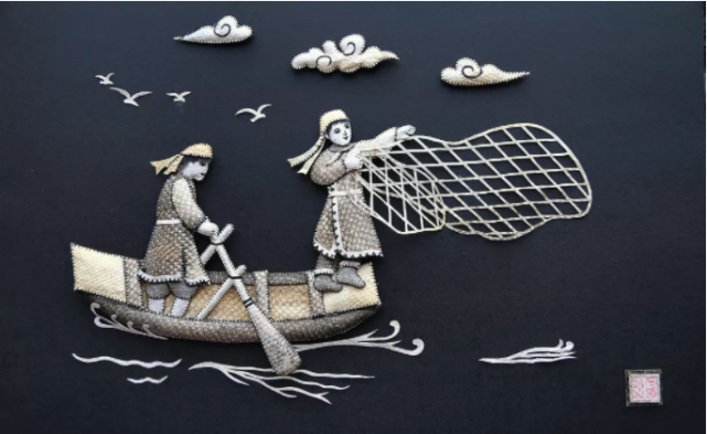 至于鱼皮画,它是赫哲族特有的艺术品.