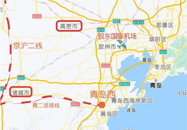 青岛至诸城轻轨线路图图片