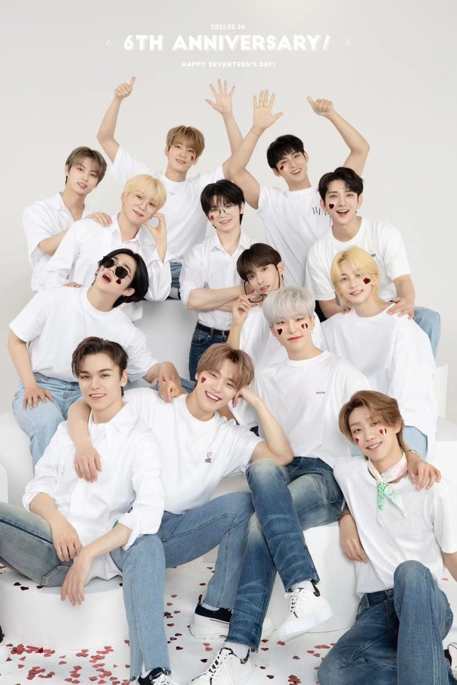 出道6年韩男团seventeen全员提前续约内娱秀粉太羡慕了