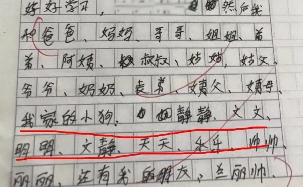 考试没考好被打阴作文家法