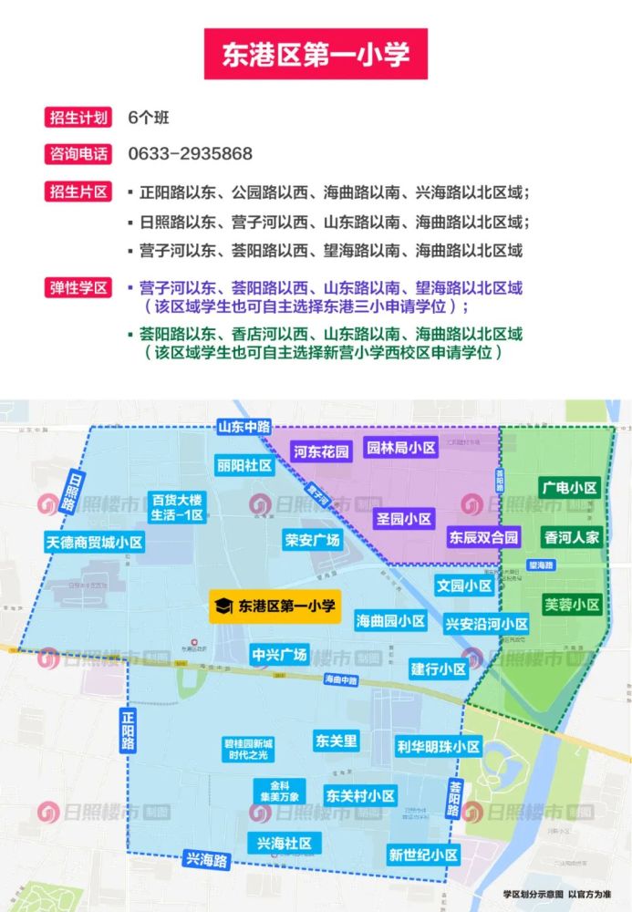 一目了然2021日照城区学区划分图片版奉上