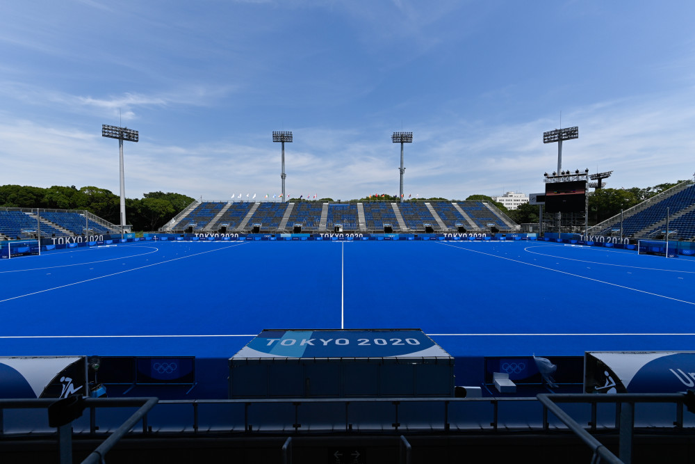 东京奥运会曲棍球中国队赛前训练