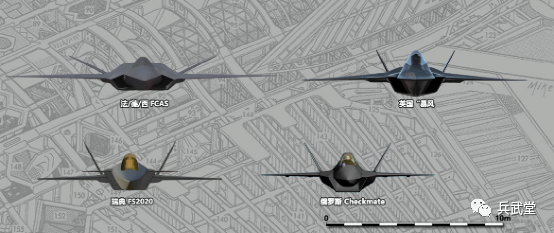 全球已有14款五代機大部分都是ppt外觀高度接近殲20