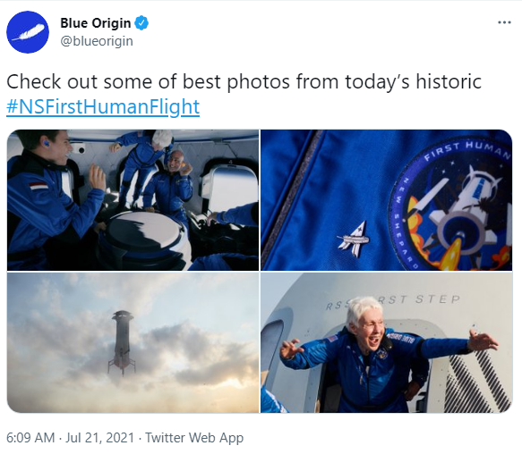 世界首富贝索斯太空旅行成功，马斯克：恭喜！