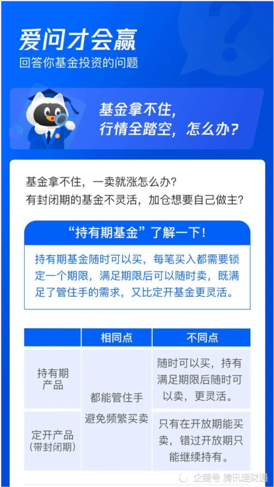 基金拿不住,行情全踏空,怎么办?|爱问才会赢