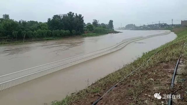 卫河共产主义渠河水上涨迅速请大家远离河道