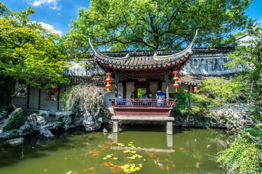 苏州退思园如同从水的世界漂浮而出