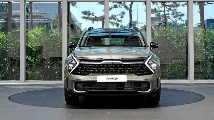 跨界元素 全新起亚SPORTAGE官方实车图曝光 配橄榄绿车漆