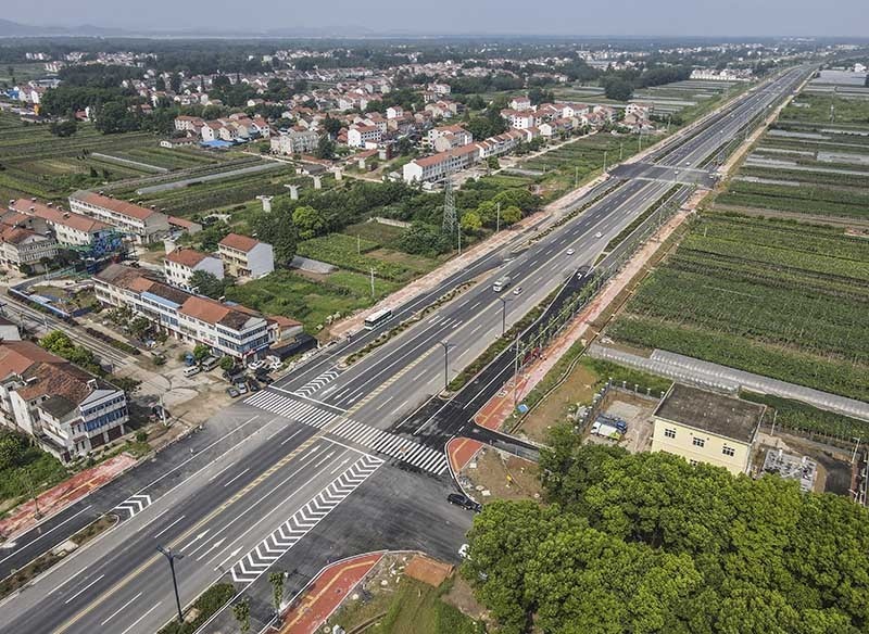 武漢新洲陽大公路改造通車