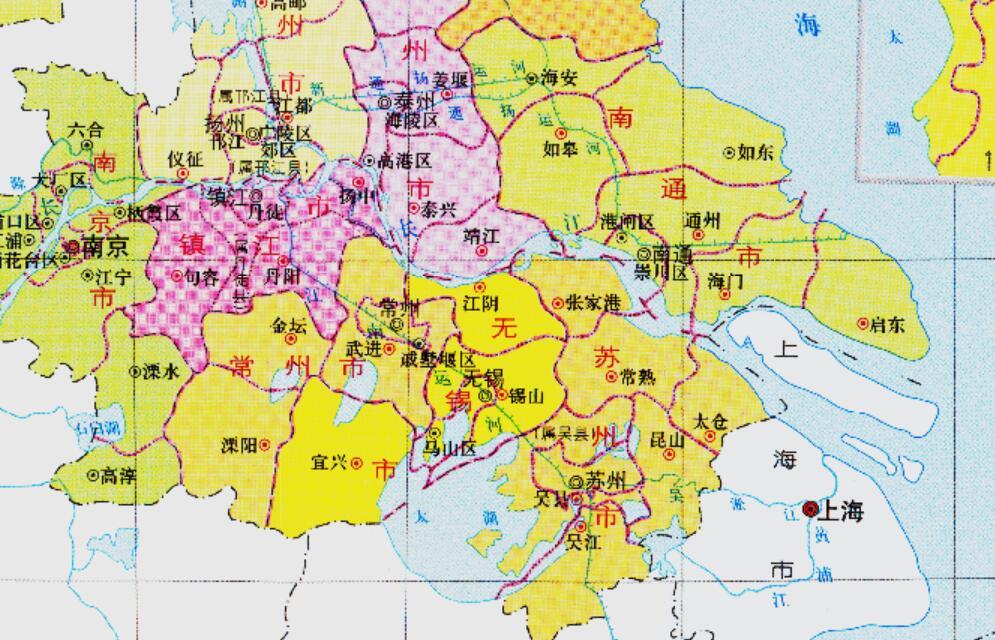 江苏省的区划调整,13个地级市之一,常州市为何只有1个县?_腾讯新闻