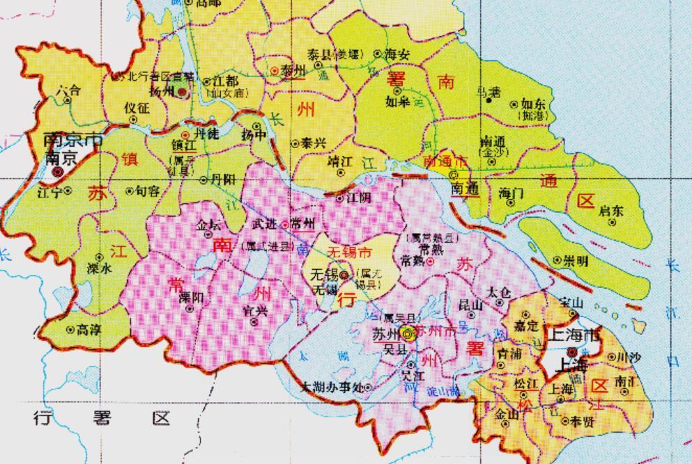 江苏省的区划调整13个地级市之一常州市为何只有1个县