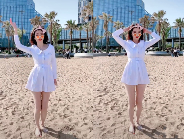 50岁洪欣真冻龄穿短裙公主蹲抢镜不演戏光直播太可惜