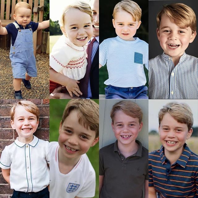 乔治小王子8岁了官方生日照有惊无险公布妈妈凯特熬夜做蛋糕