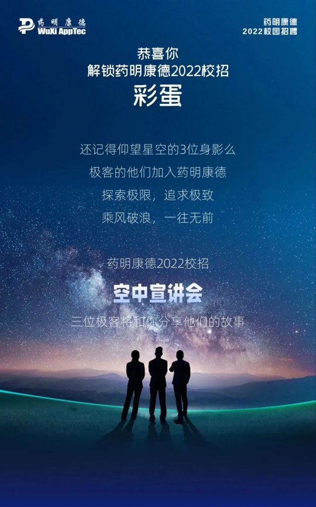 药明康德2022校园招聘正式启动！