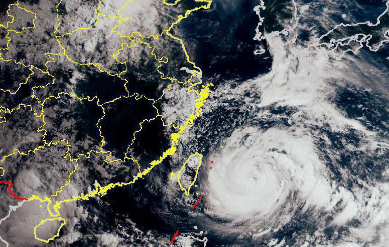 台风天行车需注意……