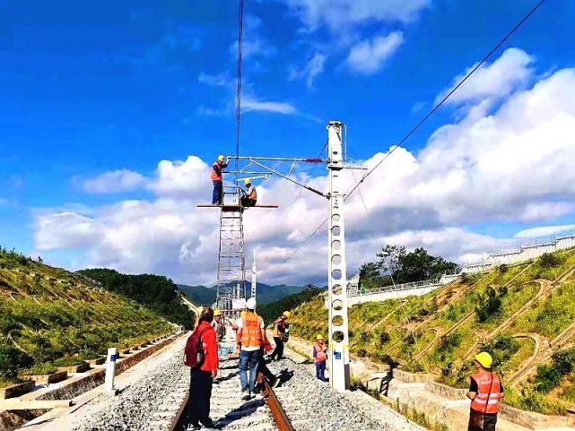 車站已建成電網將送電連城這條鐵路進入通車倒計時