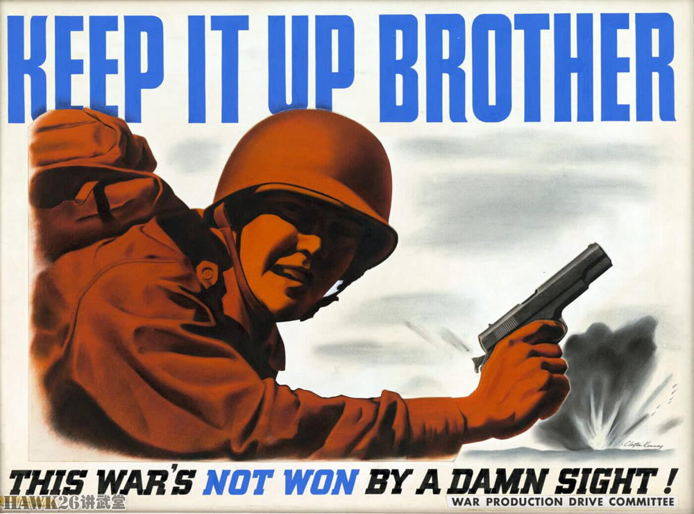 无论这些海报中展示的是哪种武器,美国二战时期的海报都为后方的工人