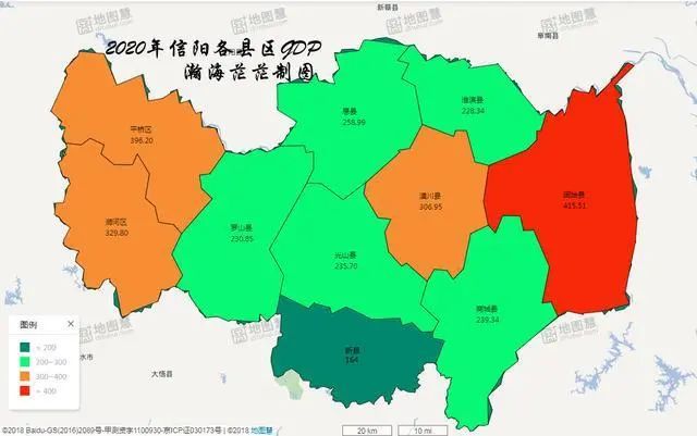 2020年信阳市完成gdp2805.68亿,在全省排名第九,被驻马店超过.