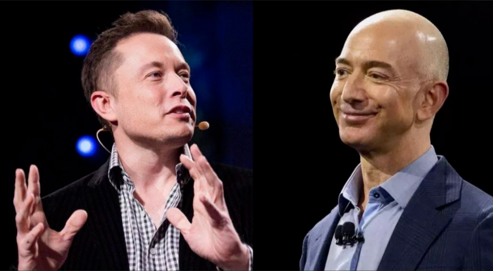 美国两大富豪结束15年的较劲 在太空旅行前 马斯克祝贝索斯好运