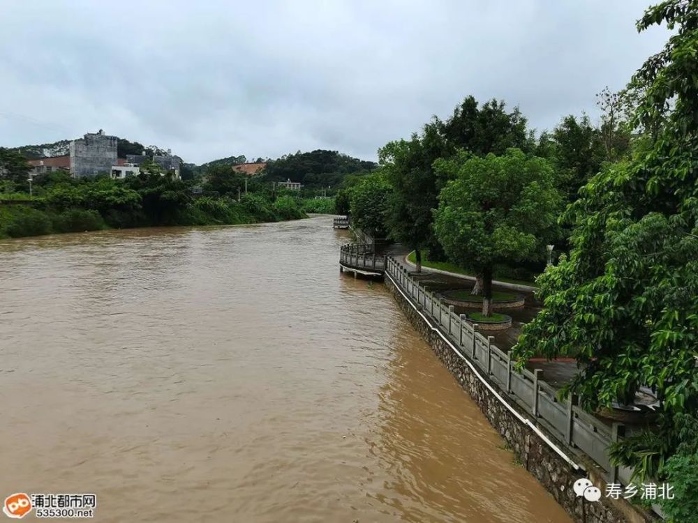 网友发视频称浦北滨水公园被暴雨淹没了?真相是