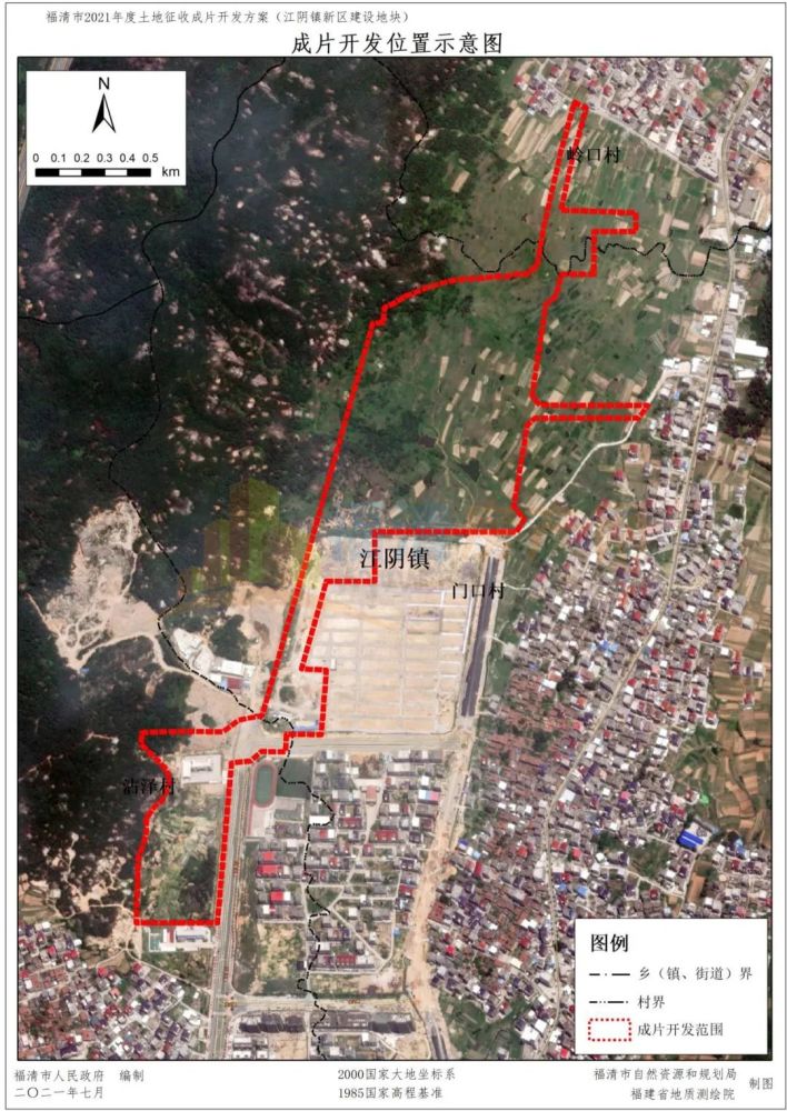 位於福清市江陰鎮東部,地塊毗鄰南港大道和201省道,向南可直通江陰