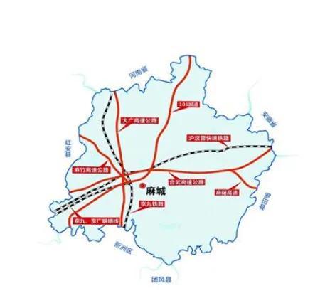 其中提到十四五期間麻城市高速公路的詳細建設規劃.