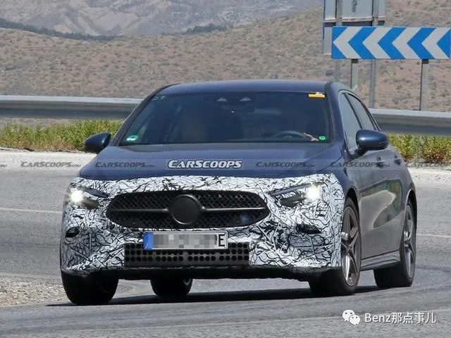奔驰中期改款A级外观曝光！换搭C级“同款”大灯，推插混动力