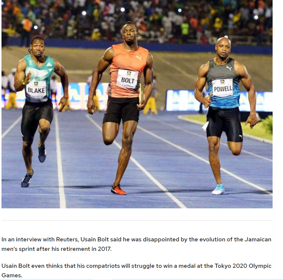 牙买加短跑为何衰落被美国碾压?