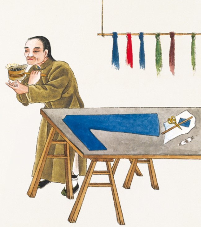 后来,民间也出现了成衣作坊,裁缝铺,承制普通士子庶民的衣服.