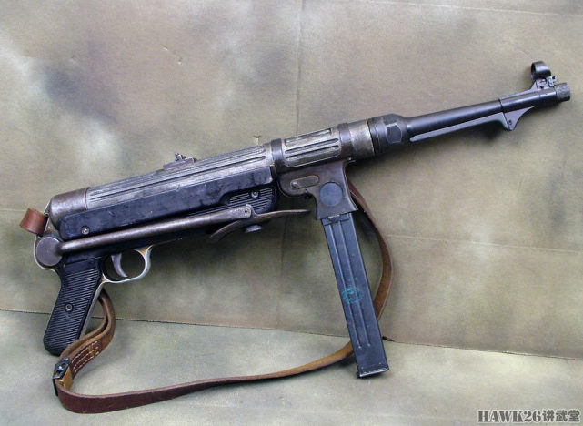 纳粹屠刀mp40冲锋枪 世界第一款为大规模生产而优化的枪械