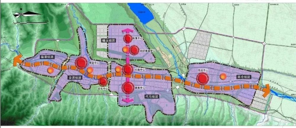 讓我們迴歸寶雞城市規劃,發展格局和北京何其相似.