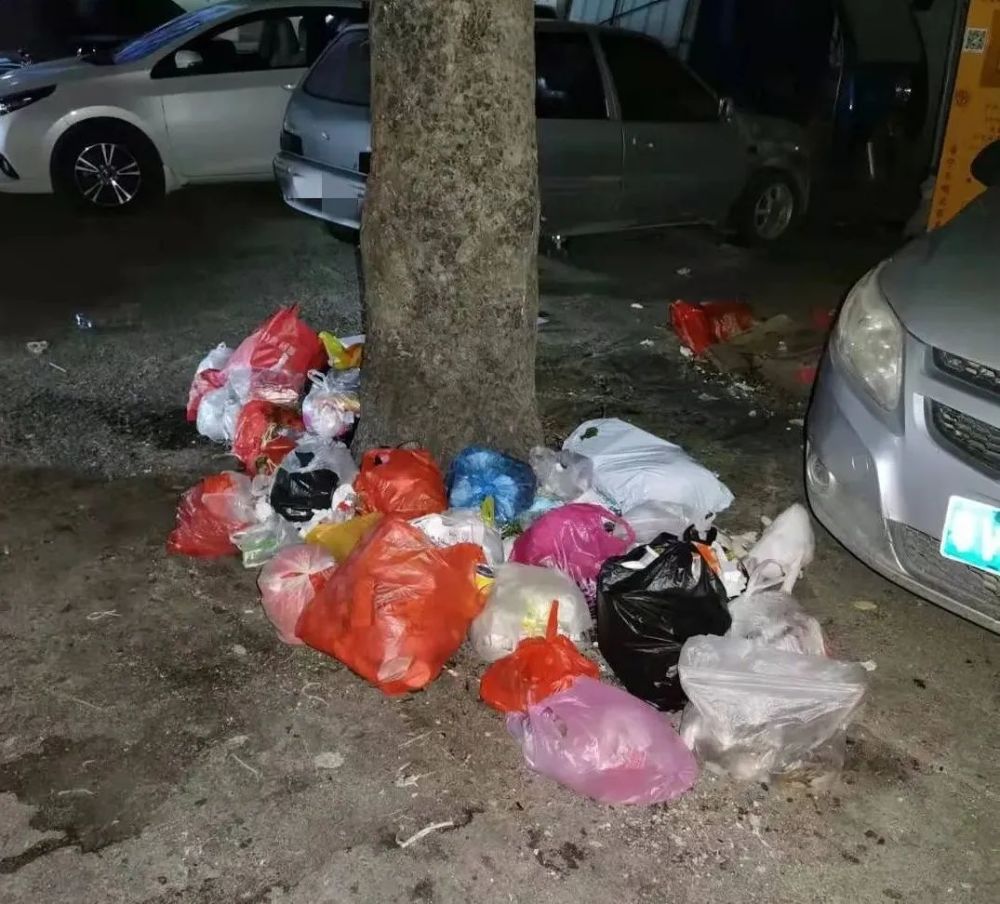 曝光市区某处垃圾乱堆乱放现象严重市民苦不堪言