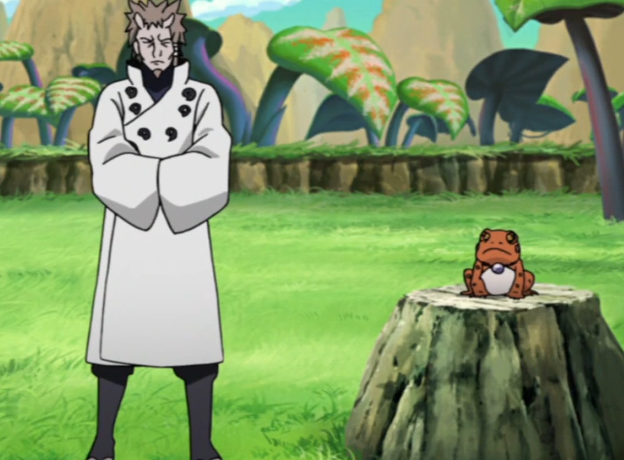 一个眼神爆发的查克拉,蛤蟆仙人被吓到了