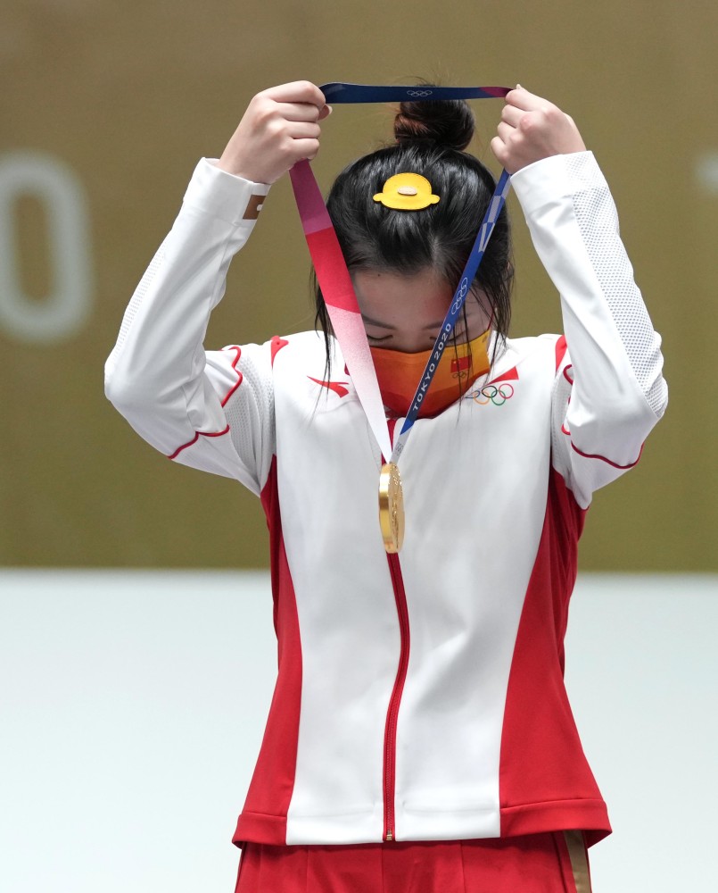 东京奥运会射击女子10米气步枪杨倩夺得东京奥运会首枚金牌5