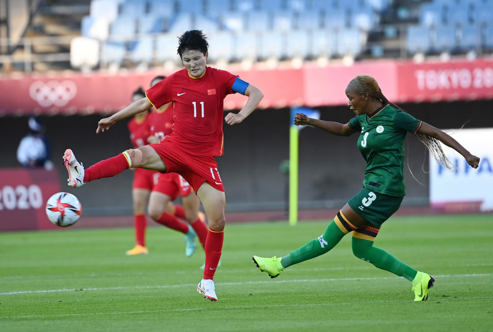 东京奥运会足球女足小组赛中国对阵赞比亚3