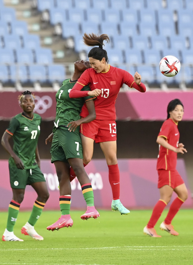 (东京奥运会)足球——女足小组赛:中国对阵赞比亚(6)
